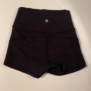 Lululemon black compression shorts